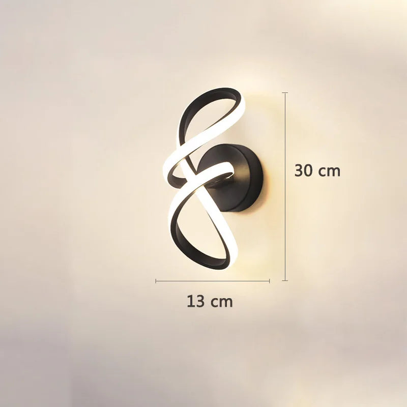 Modern Curved LED Wall Light