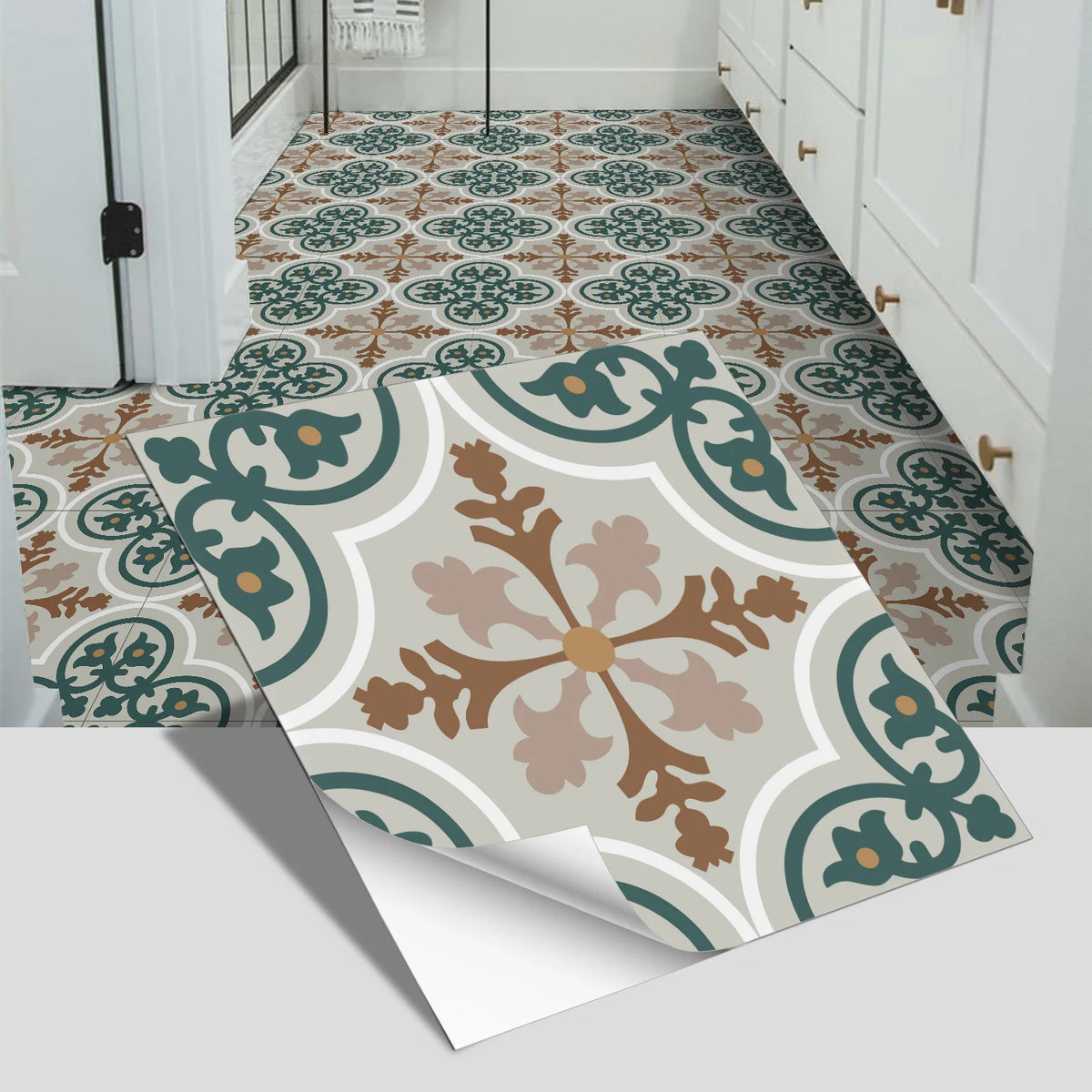 European-Style Peel-and-Stick Tile Stickers (5-Pack)