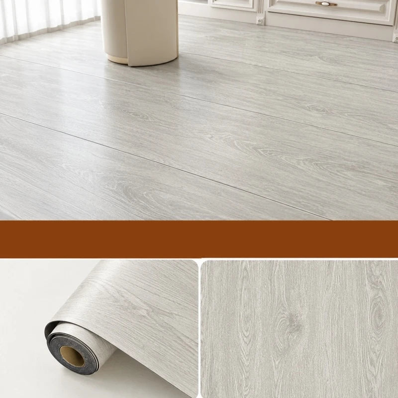 Wood Grain Vinyl Peel-and-Stick Flooring Roll