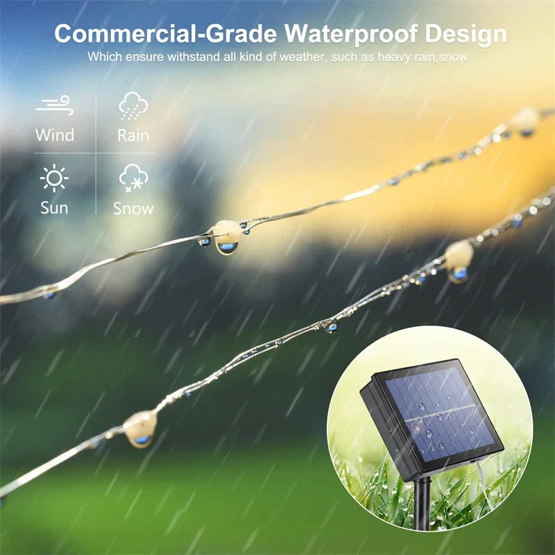 Solar LED String Fairy Lights (Outdoor)