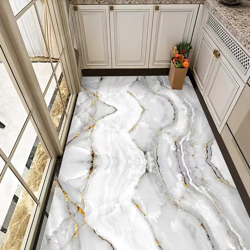 16pcs Waterproof Marble Tile Stickers for Home Decor