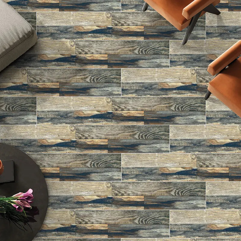 Classic Wood Grain Floor Stickers - Peel & Stick Decor