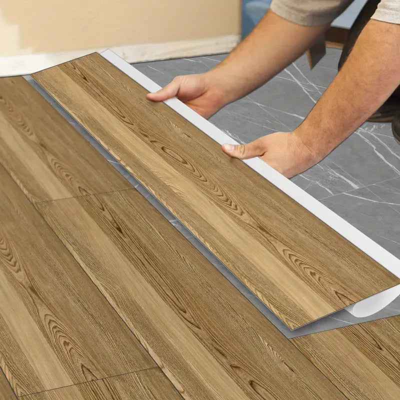 Classic Wood Grain Floor Stickers - Peel & Stick Decor